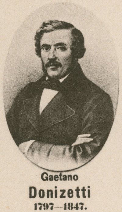 Gaetano Donizetti (grawiura) autorstwa English School