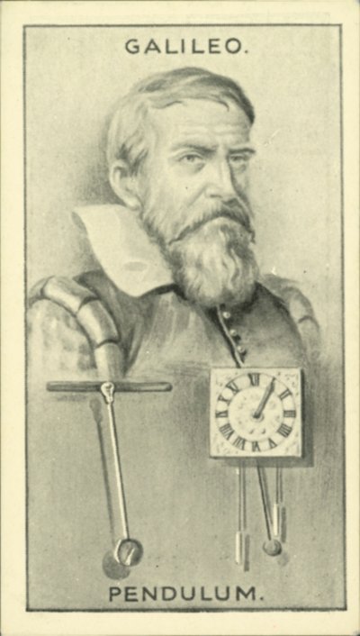 Galileo, Wahadło (litografia) autorstwa English School