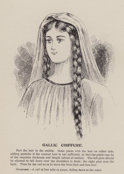 Galijska fryzura (rycina) autorstwa English School