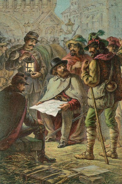 Garibaldi i przewodnicy chłopi autorstwa English School