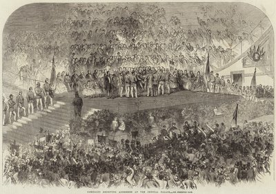 Garibaldi odbiera adresy w Kryształowym Pałacu autorstwa English School