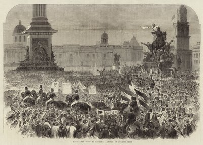 Wizyta Garibaldisa w Londynie autorstwa English School