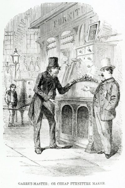Garret-Master, czyli tani producent mebli, ok. 1840 r autorstwa English School