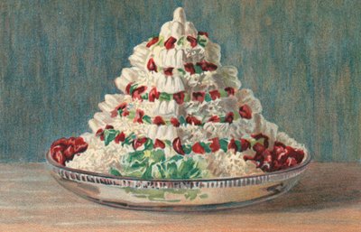 Gateau A La Ceylon (kolorowa litografia) autorstwa English School
