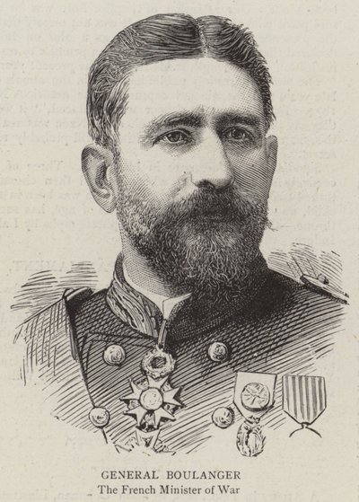 Generał Boulanger (rycina) autorstwa English School