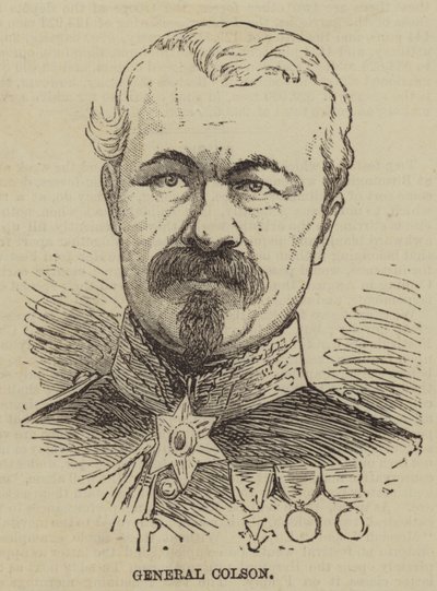 Generał Colson (Grawerowanie) autorstwa English School