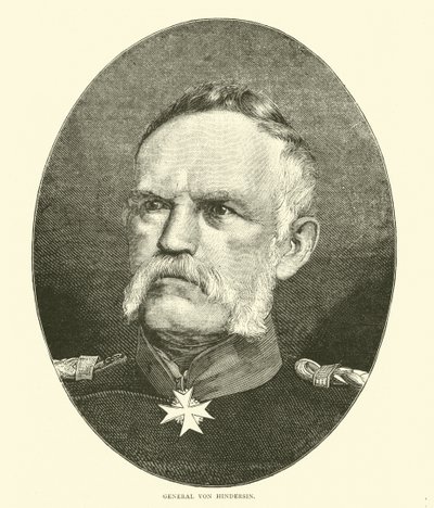 Generał von Hindersin, październik 1870 autorstwa English School