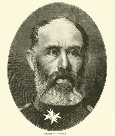 Generał von Wittich, październik 1870 autorstwa English School