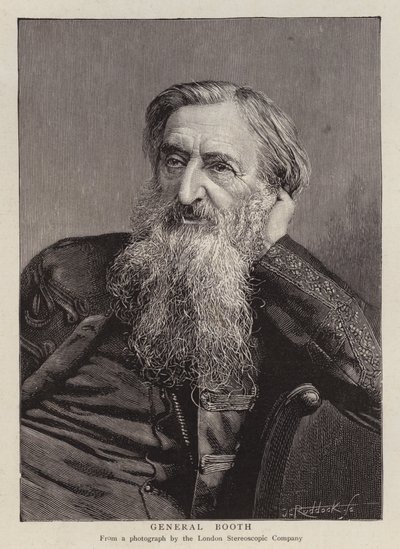 Generał William Booth, brytyjski założyciel Armii Zbawienia (lit.) autorstwa English School