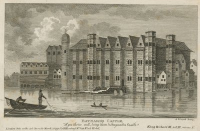 Ogólny widok zamku Baynards autorstwa English School
