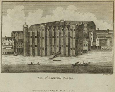 Ogólny widok zamku Baynards autorstwa English School