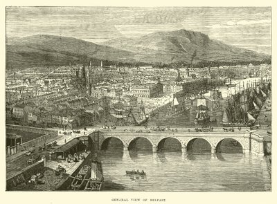 Ogólny widok na Belfast autorstwa English School