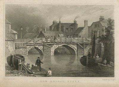 Ogólny widok mostu Bow Bridge autorstwa English School