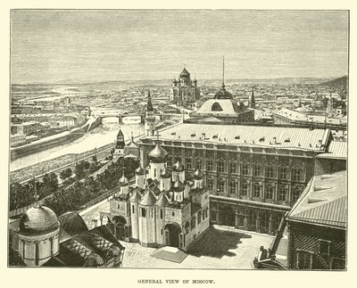 Ogólny widok Moskwy autorstwa English School