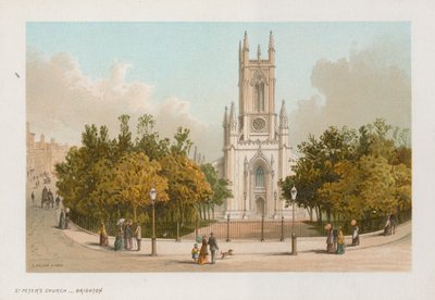 Widok ogólny kościoła św. Piotra w Brighton autorstwa English School