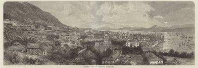 Ogólny widok Victorii w Hongkongu autorstwa English School