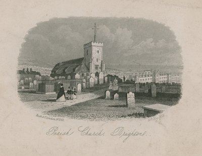 Widok ogólny kościoła parafialnego w Brighton autorstwa English School