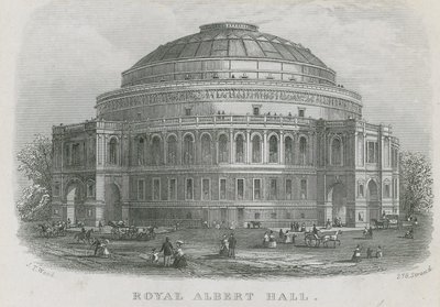 Widok ogólny Royal Albert Hall autorstwa English School