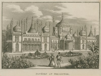 Widok ogólny Royal Pavilion w Brighton autorstwa English School