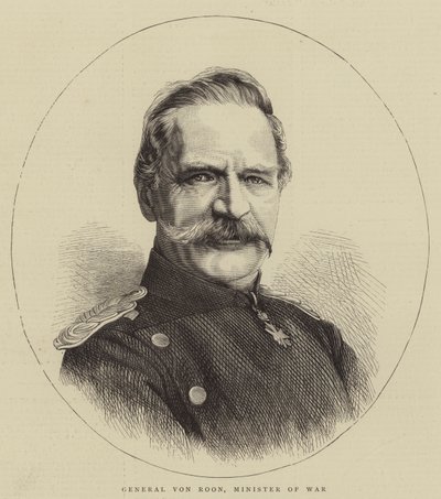 Generał von Roon, minister wojny (rycina) autorstwa English School