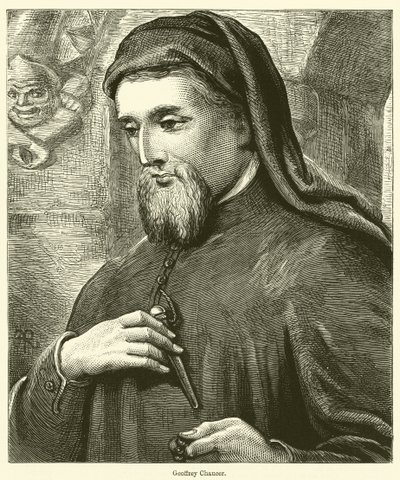 Geoffrey Chaucer (Grawerowanie) autorstwa English School