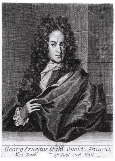 Georg Ernest Stahl (1660-1734) autorstwa English School