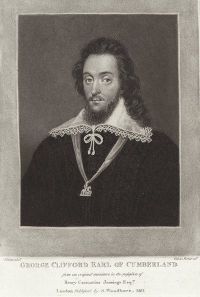 George Clifford hrabia Cumberland autorstwa English School