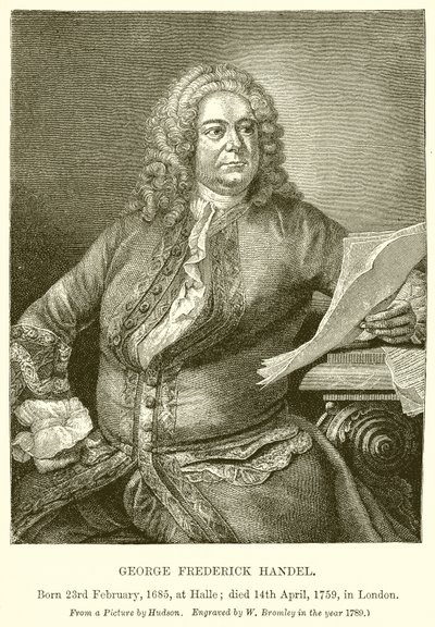 George Frederick Handel autorstwa English School