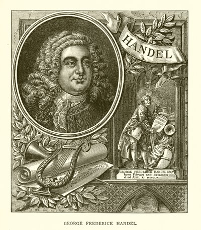 George Frederick Handel autorstwa English School