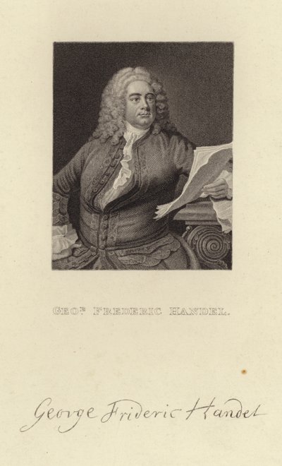George Frederick Handel autorstwa English School