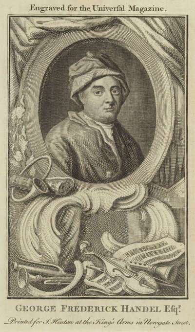 George Frederick Handel Esquire autorstwa English School