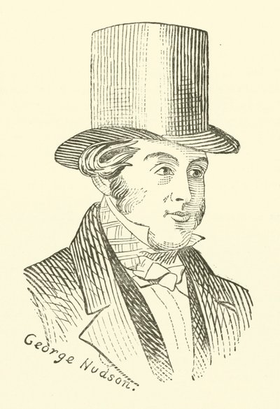 George Hudson, król kolei (rycina) autorstwa English School