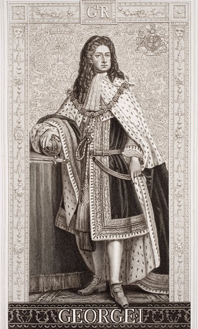 Jerzy I (1660-1727) z `Illustrations of English and Scottish History
