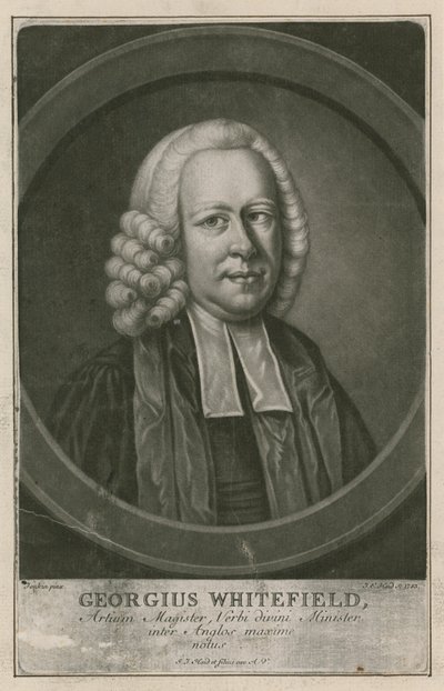 George Whitefield, MA, jeden z założycieli Methodism autorstwa English School