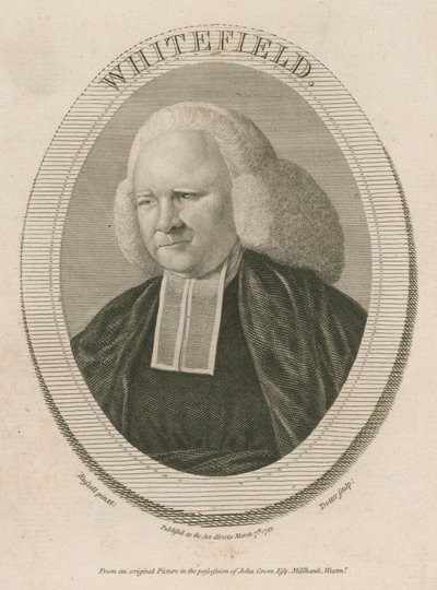 George Whitefield, MA, jeden z założycieli Methodism autorstwa English School