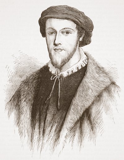 George Wishart, z ryciny w posiadaniu Davida Lainga, ilustracja z Historii protestantyzmu Jamesa Aitkena Wylie (1808-1890), wyd. 1878 autorstwa English School