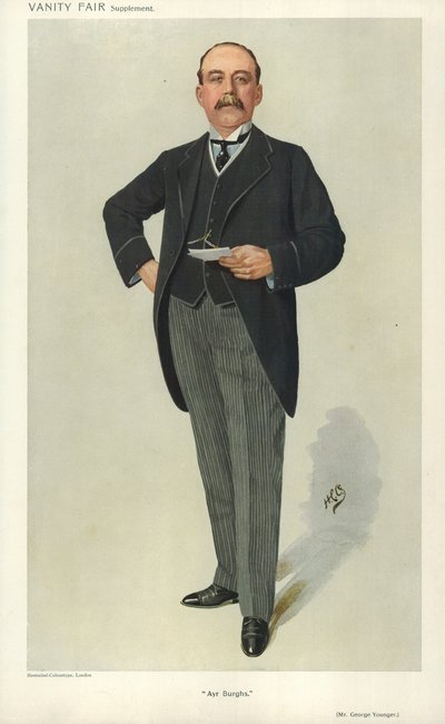 George Younger, Ayr Burghs, 6 stycznia 1910, komiks Vanity Fair autorstwa English School