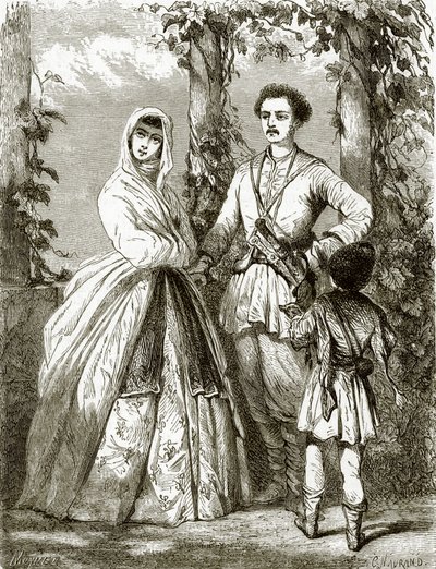 Stroje gruzińskie autorstwa English School