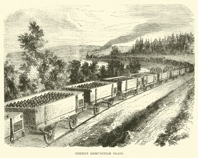 Niemiecki pociąg z amunicją, wrzesień 1870 autorstwa English School