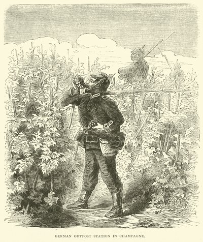 Niemiecka placówka w Szampanii, wrzesień 1870 autorstwa English School
