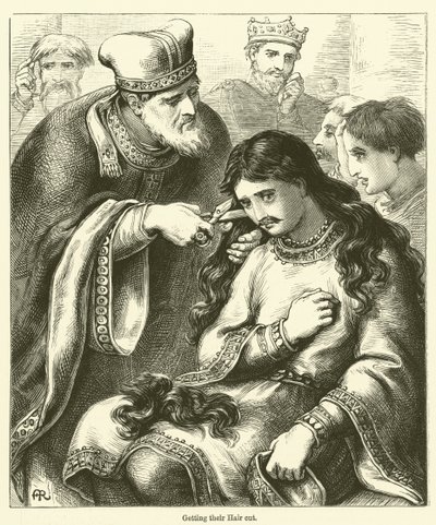 Obcinanie włosów (grawerowanie) autorstwa English School