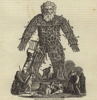 Gigantyczny druidyczny bożek autorstwa English School