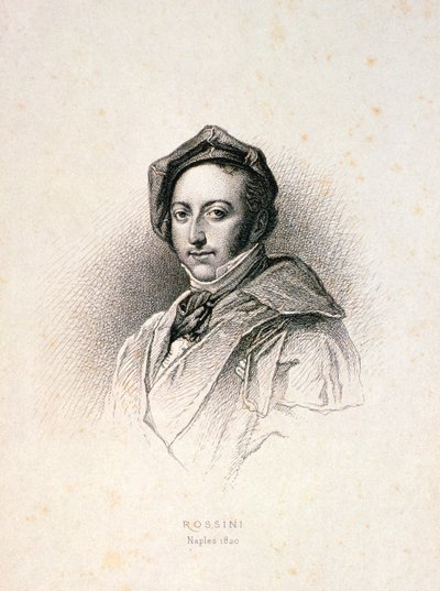Gioacchino Antonio Rossini (1792-1868) 1820 von English School