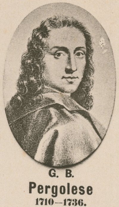 Giovanni Battista Pergolesi (grawiura) autorstwa English School