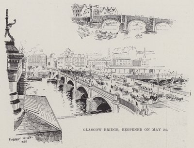 Glasgow Bridge, ponownie otwarty 24 maja (rycina) autorstwa English School