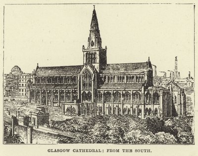 Katedra w Glasgow, od południa autorstwa English School