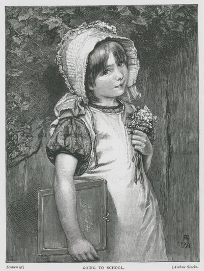 Idę do szkoły (grawerunek) autorstwa English School