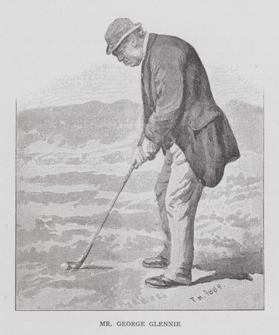 Golf: Pan George Glennie (litografia) autorstwa English School