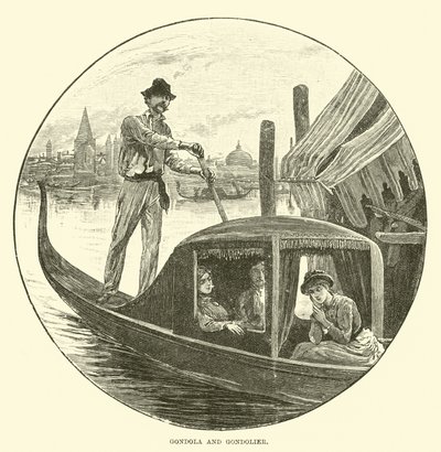 Gondola i Gondolier autorstwa English School