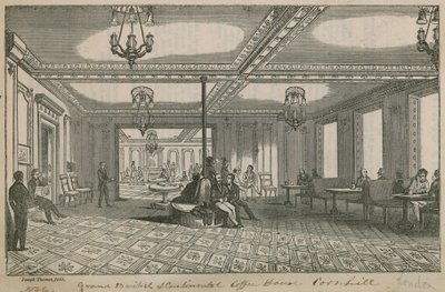 Grand British and Continental Coffee House, Cornhill autorstwa English School